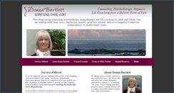 Desktop Screenshot of donnabartletttherapy.com